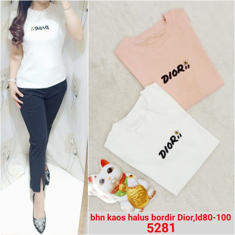 5281 kaos bordir Dior import