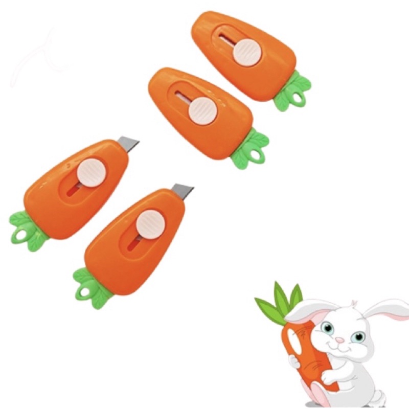 

Cutter Mini Lucu / Cutter Motif Wortel / Cutter Silet Pemotong Kecil