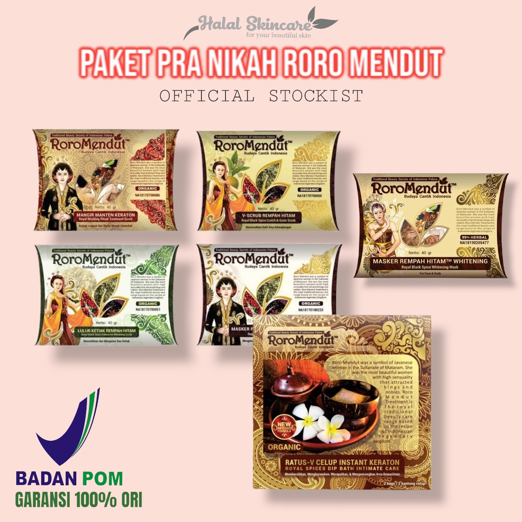 Roro Mendut Skincare Paket Pra Nikah Perawatan Pengantin Original BPOM