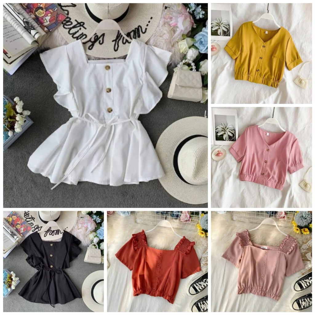 Nunulisatan - COD baju wanita atasan baju cantik fashion BLOUSE