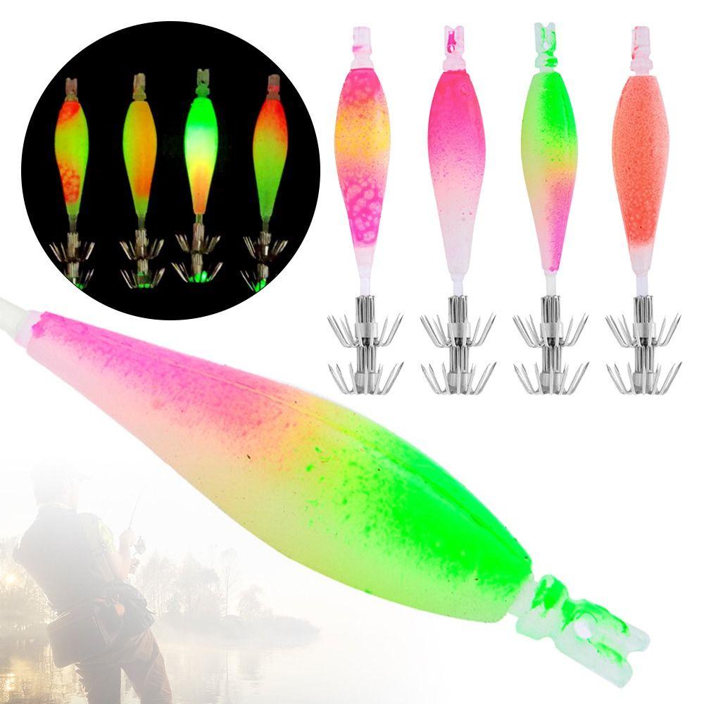 Preva 4Pcs/Pack Kait Cumi 7g 90mm Aksesoris Memancing Mikro Mengambang Soft Lure Jig