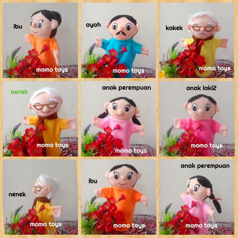 BONEKA TANGAN KARAKTER MANUSIA HALUS