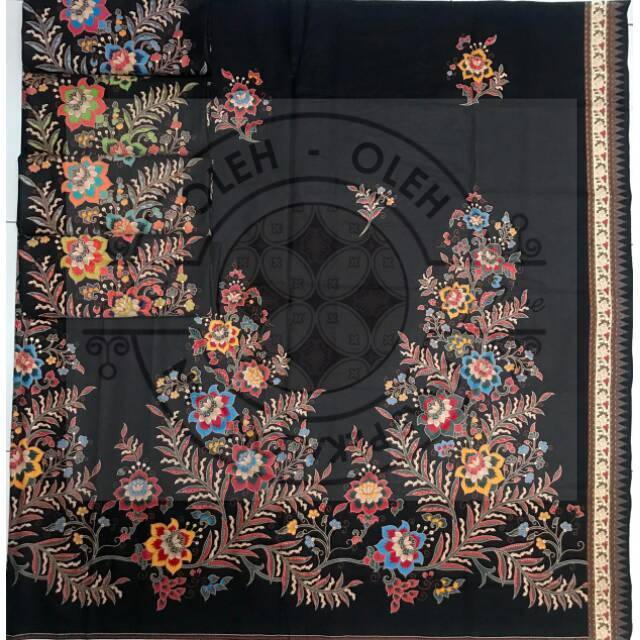Kain batik hitam manis unggul jaya h.santoso