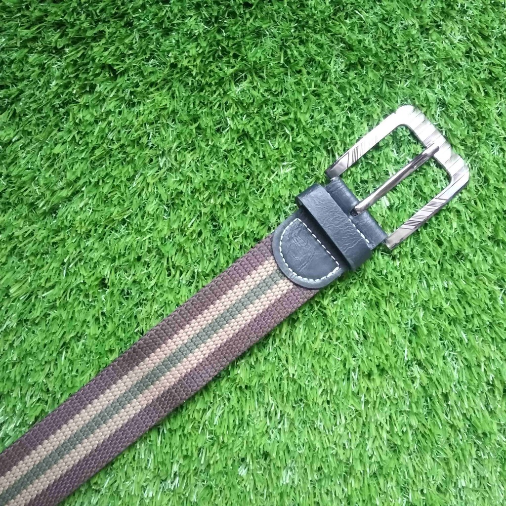 IKAT PINGGANG Canvas Sabuk Gesper Model JARUM KOMBINASI (S006)