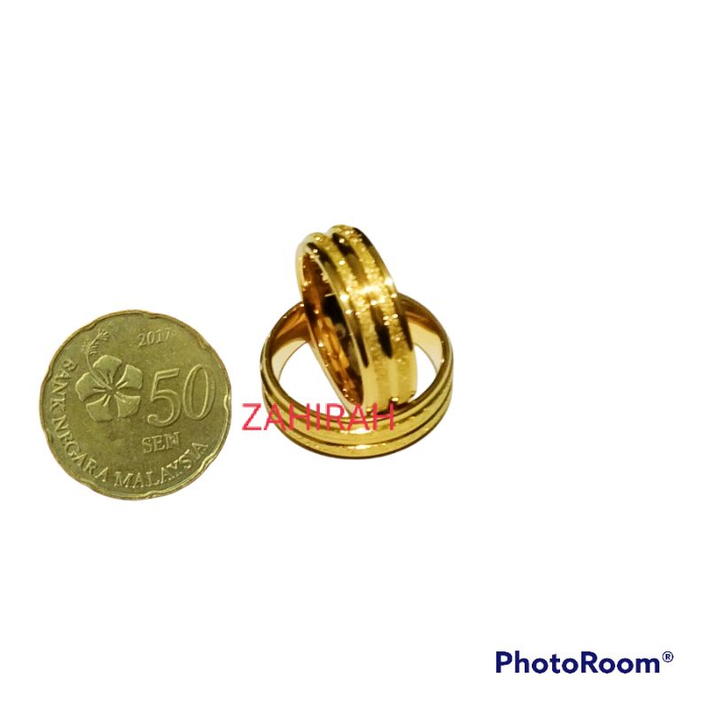 2 pcs cincin coin Malaysia asli tidak luntur