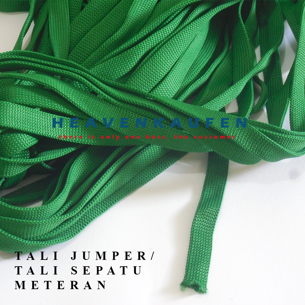 Tali sepatu/Tali Jaket Meteran Warna Hijau