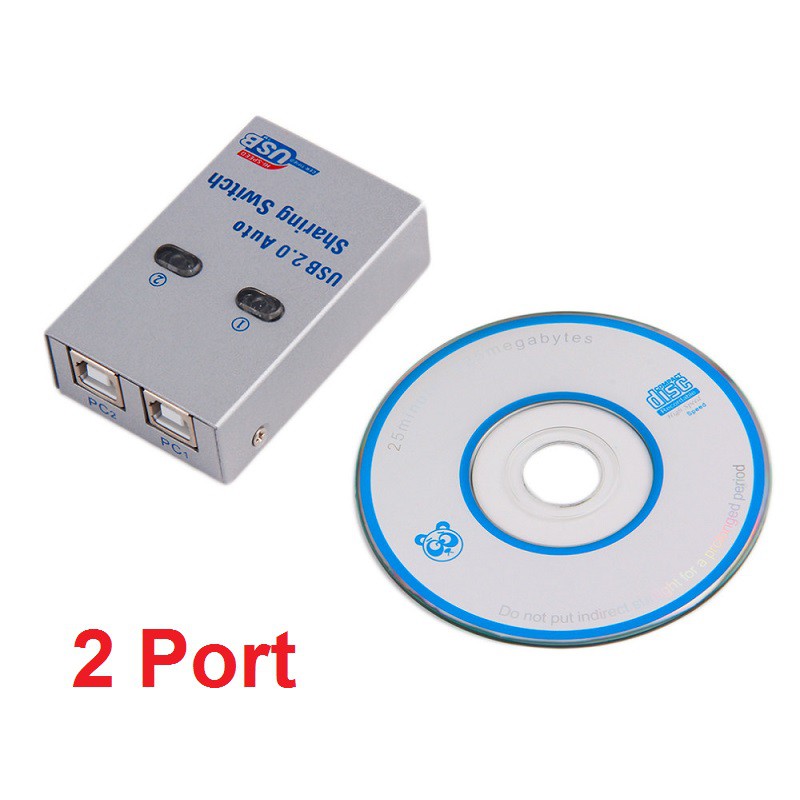 Auto Switch Usb Printer 2 Port 2Port 4 Port Sharing Switcher  USB 2.0 Printer Kable Manual Otomatis-2 Port Switch