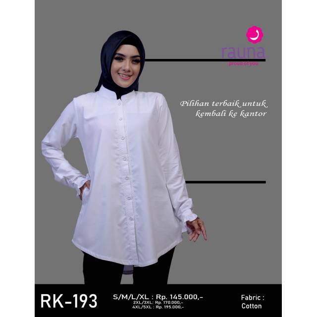 KEMEJA PUTIH RAUNA RK-193