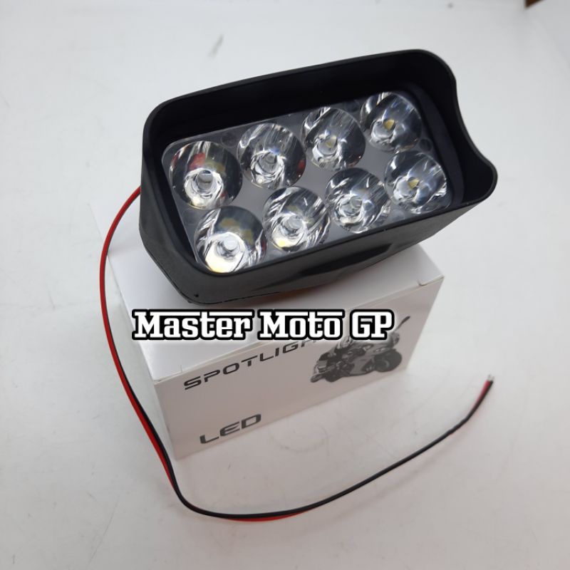 Lampu tembak 8 mata plastik Lampu tembak 8 Led sportlight Led Lampu sorot lampu tembak T08C 8watt DC 9 - 15V