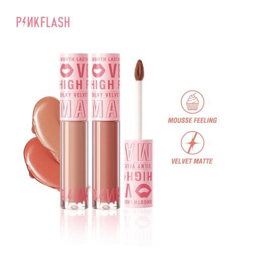 PINKFLASH Velvet Matte Lip Cream Smooth High Pigment Lasting - Lipstick Tahan Air