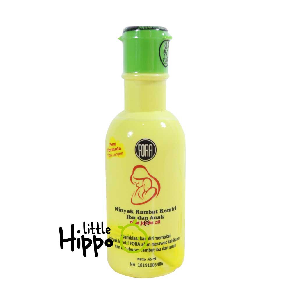 Minyak Kemiri FORA Penyubur Rambut Bayi Minyak Kemiri Murni + Jojoba Oil Penumbuh Rambut dan Alis Bayi Anak FORA BPOM 65ml