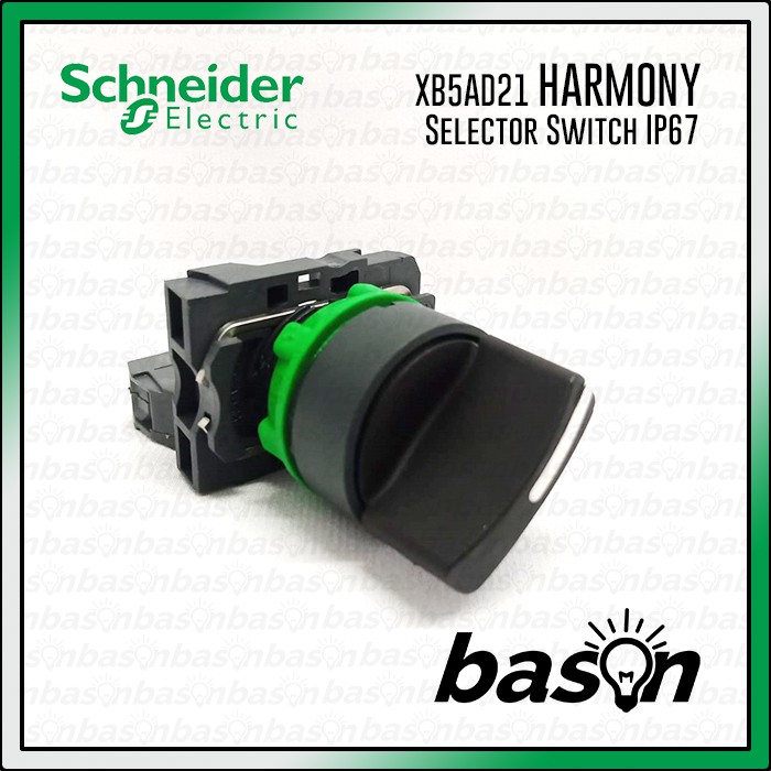 SCHNEIDER Harmony XB5 Selector Switch IP67 - Standard Handle 1NO