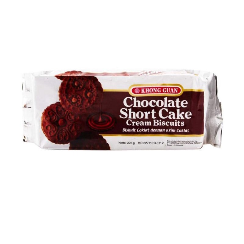 

KHONG GUAN SERENA Chocolate Short Cake Cream Biscuit 225 gr