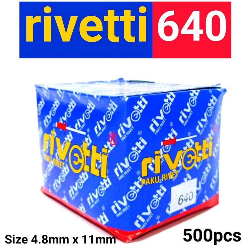 Paku Rivet RIVETTI 640 Size 4.8mm x 11mm isi 500pcs