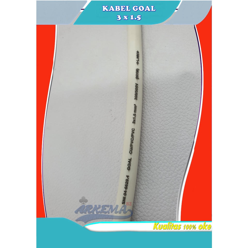 (DI JUAL METERAN) KABEL NYM 3X1.5 | KABEL TUNGGAL AC 3 X 1.5 | KABEL KAWAT TEMBAGA AC | KABEL