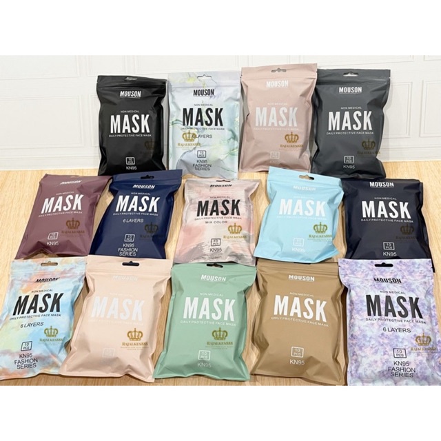 MASKER PREMIUM KN95 MOUSON ISI 10 5PLY MURAH BAGUS ORIGINAL