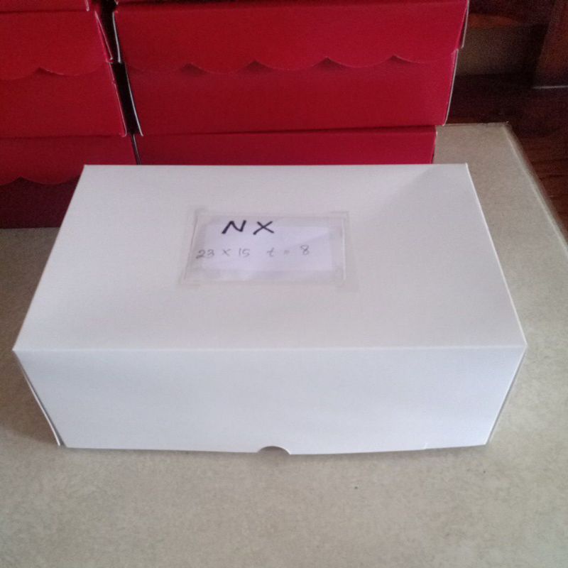 DUS KUE NX.(IVORY) ..dus nasi/ dus hajatan/dos roti/dus snack ultah/snack box/dos/kotak/ dus jajan