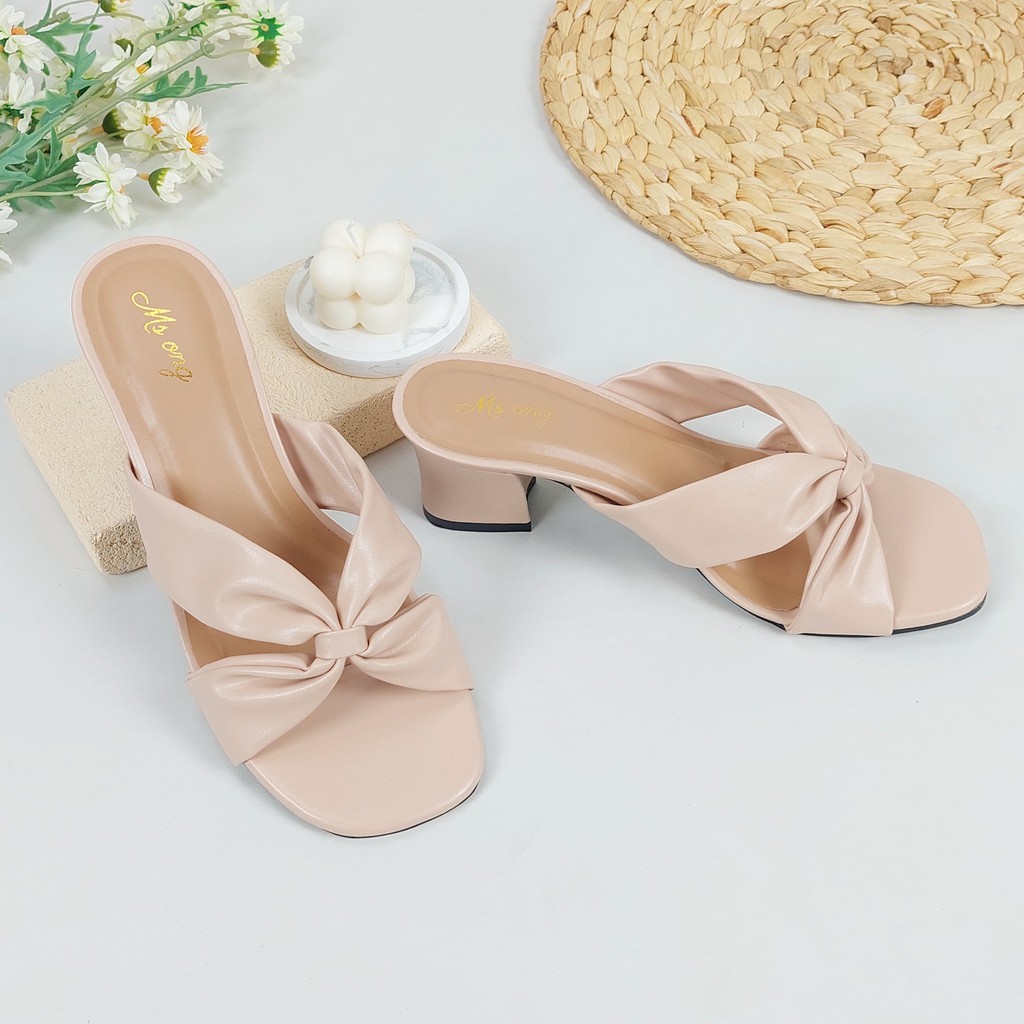 Ms Sandal High Heels Hak Tahu Pita Wanita Impor Murah Msh 03