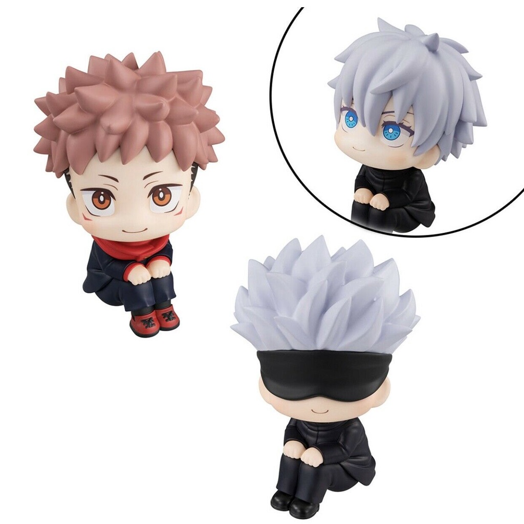 Action Figure Anime Jujutsu Kaisen Gojo Satoru Itadori Yuji Look Up Bahan Pvc