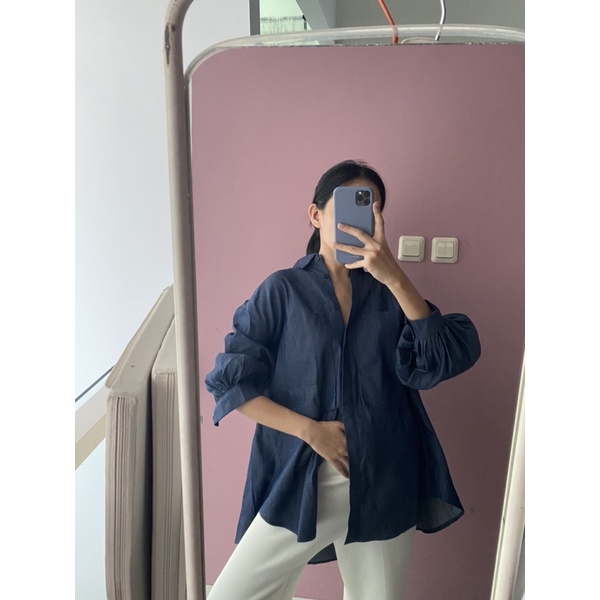 NABO - Oversize Denim Blouse