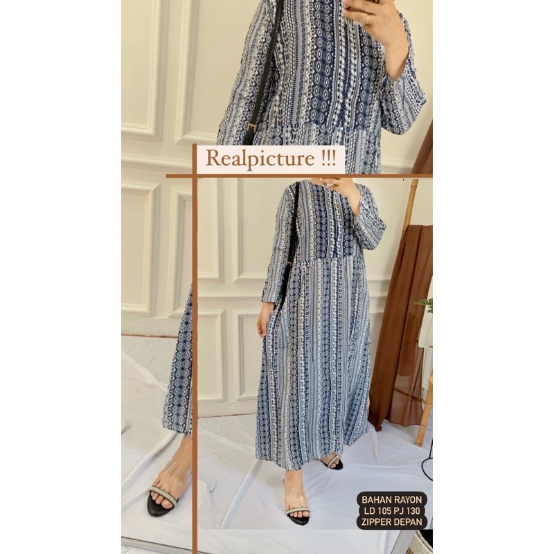 PROMO GAMIS RAYON MOTIF ETNIC