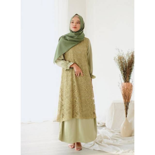 Baju Gamis Pesta Wanita Muslim LILY DRESS BY KIENKA