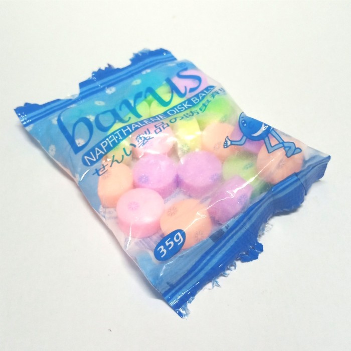 Kamper Bola Warna Wangi - Kamper Barus Sachet 35gr