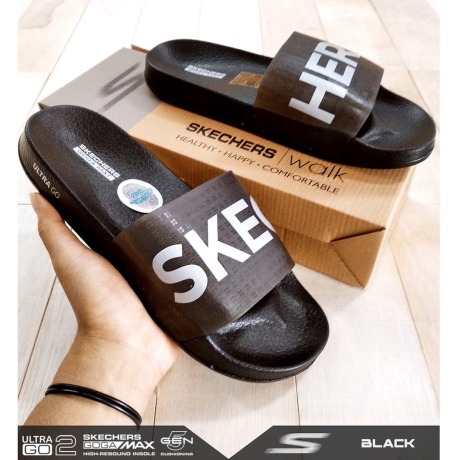 Senda Pria Selop Skechers Sandal Selop Pria Sendal Pria Sketchers Terbaru Sandal Kekinian Sendal Cowok Terbaru Sandal Skechers original