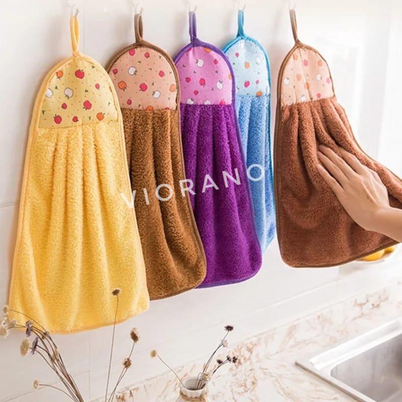 Lap Tangan Gantung Serbet Bahan Handuk Microfiber Lap Tangan Polos Murah Bahan Menyerap Air Kain Lap Tangan Gantung Handuk Tangan Hand Towel Kain Lap Gantung