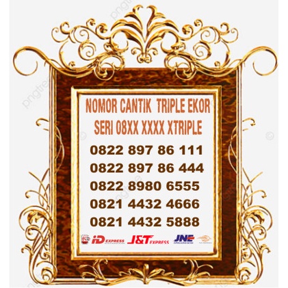 NOMOR CANTIK LOOP DAN SIMPATI TRIPLE EKOR SERI 08XX XXXX XTRIPLE