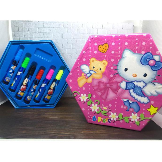 

CRAYON ART SET ISI 46 HELLO KITTY HASA