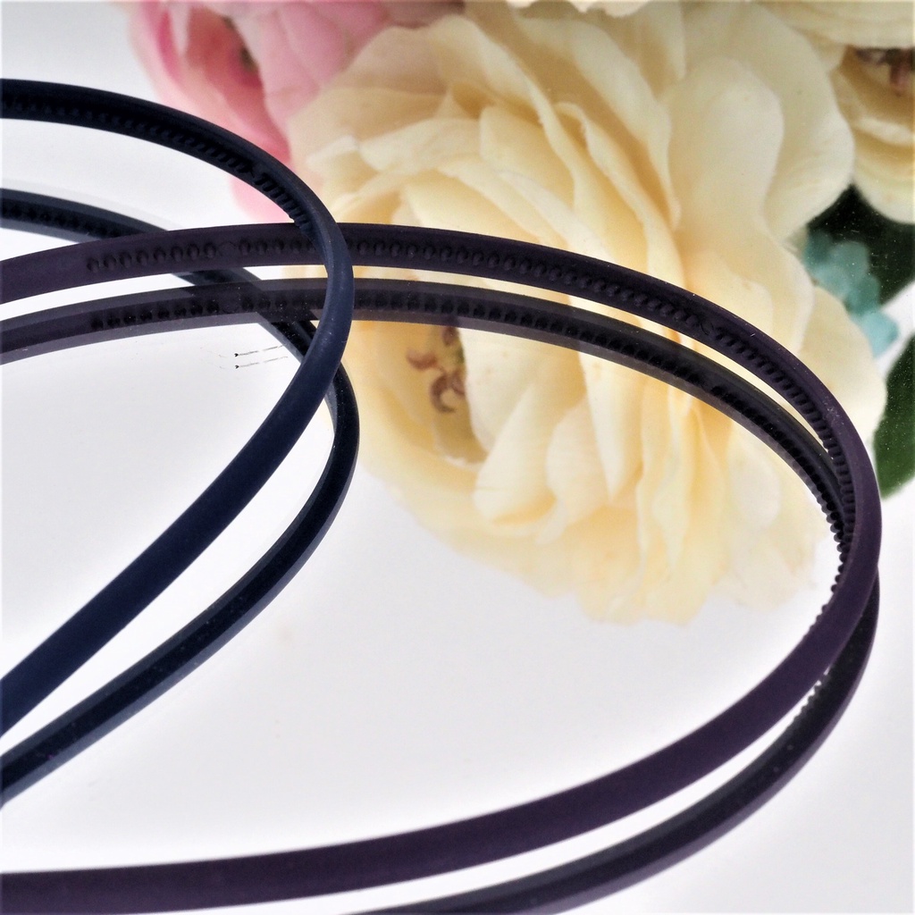 Bando Korea Doff Polos Warna Gelap Matte Bando Lidi Headband Aksesoris Rambut Wanita Pria Murah