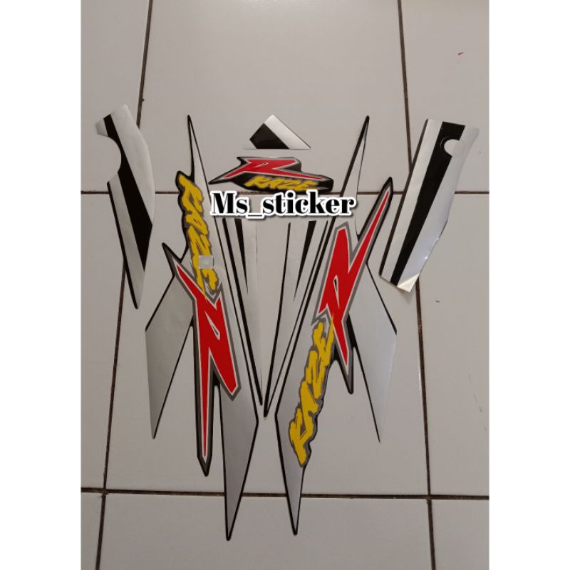 striping sticker Kawasaki Kaze r hitam