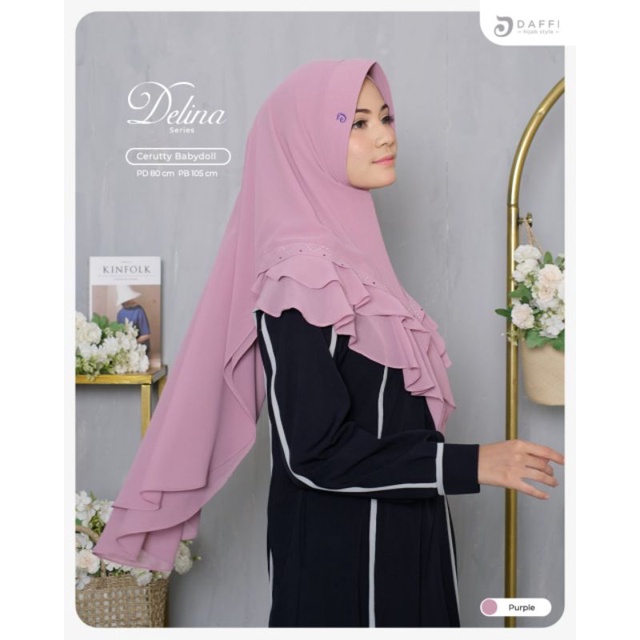 DELINA DAFFI HIJAB Jilbab murah, jilbab kekinian, jilbab terbaru, jilbab Daffi, jilbab branded, Daff