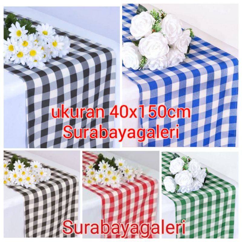 Taplak meja makan table runner