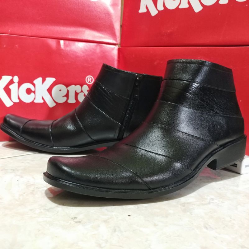 Kickers Sepatu Pantofel Boots Pria Formal Bahan Kulit Asli Full 100% Elegan Murah Kode Z.9