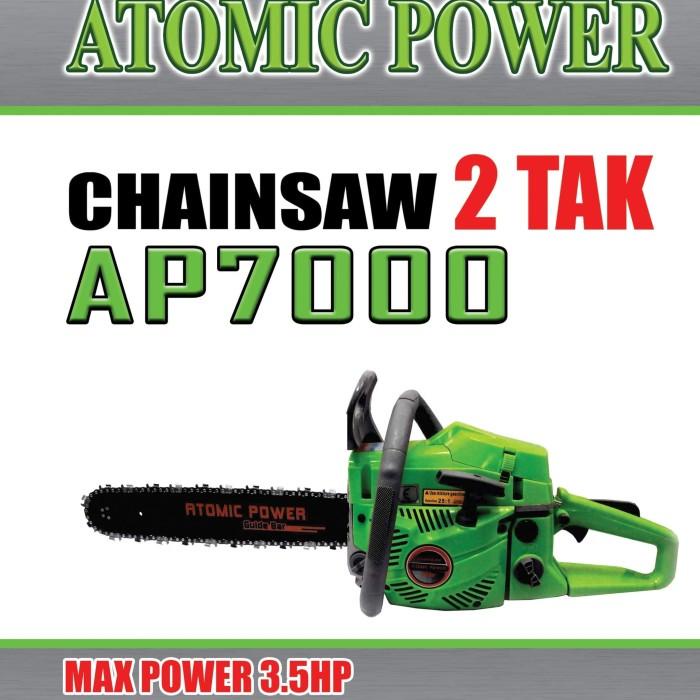 Chainsaw Atomic Power AP7000-Gergaji Mesin-Senso 22in Laser