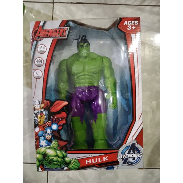 Mainan robot Hulk ,nyala,suara bunyi