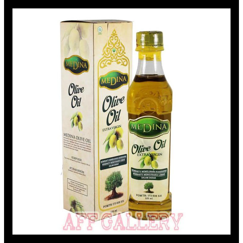 

Minyak Zaitun Medina 325 Ml Extra Virgin Olive Oil Bpom Asli Original Komplit