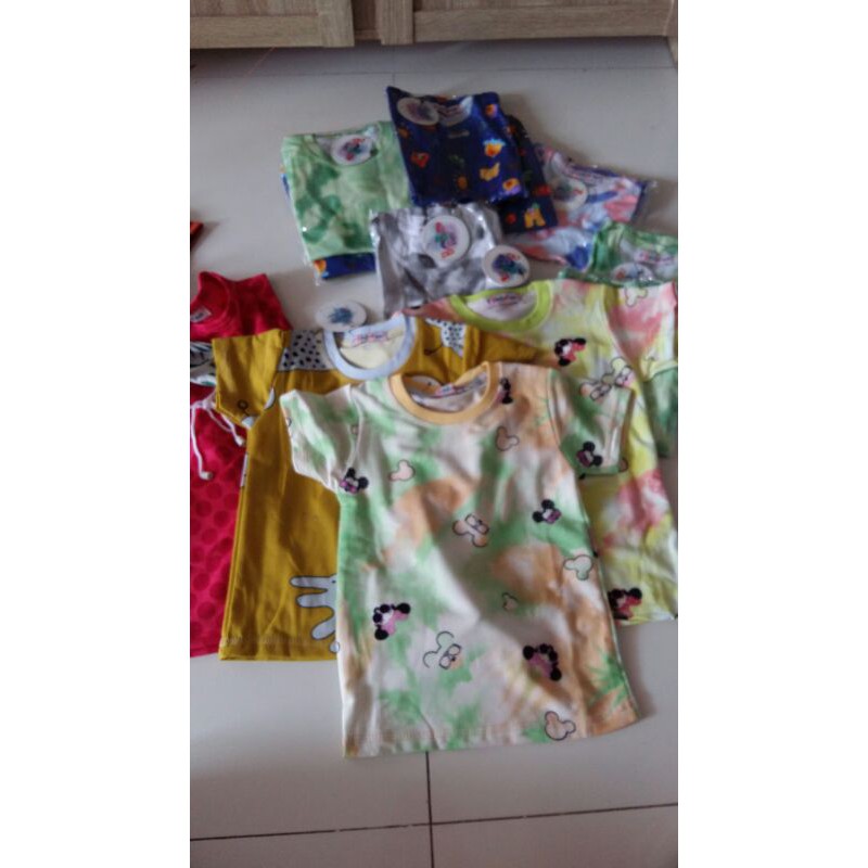 Paket Usaha 1 lusin Dress dan Kaos Bobo Kids