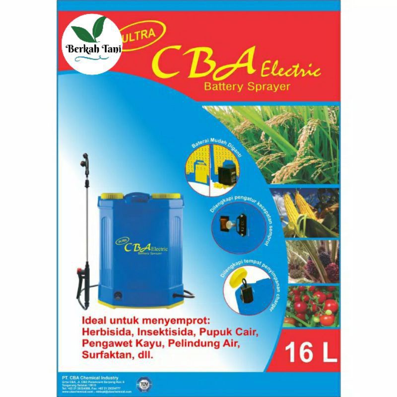 Sprayer Electrik CBA Ultra 16liter/ CBA Tangki Semprot Cas Elektrik Ultra