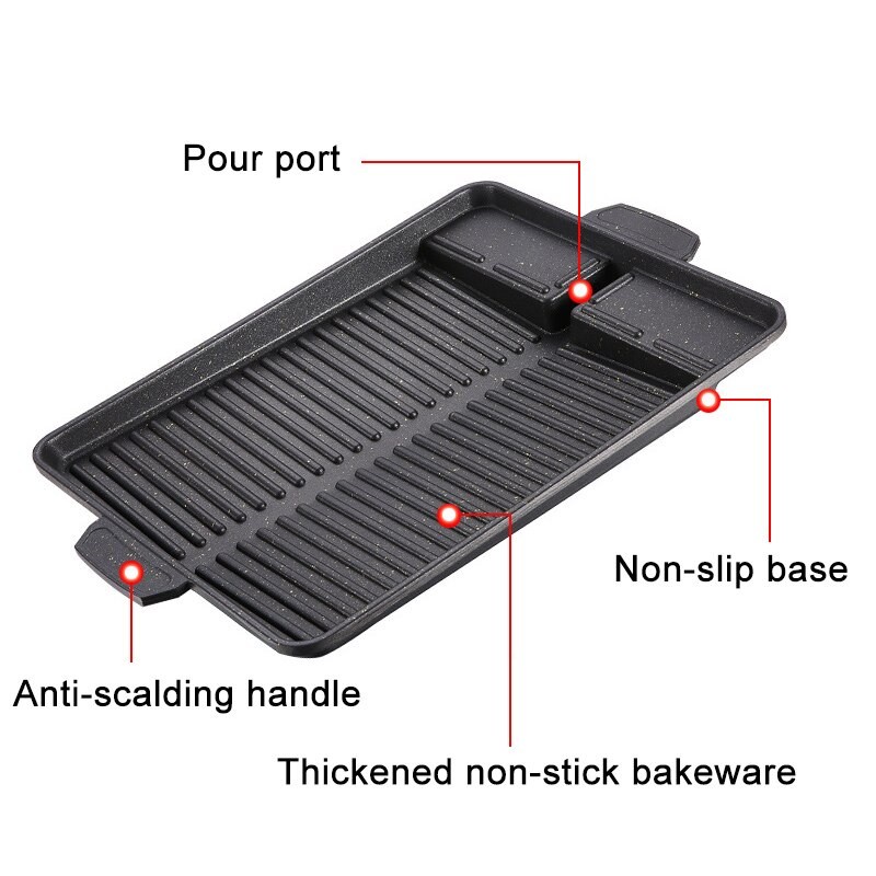 Wajan Pemanggang Daging Barbeque / BBQ Grill Yakiniku Plate