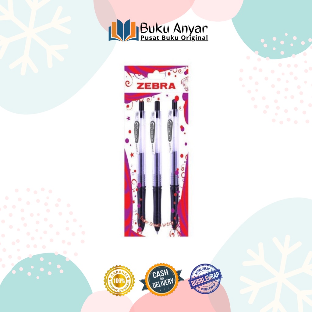 

Bolpoin Kokoro Gel Zebra 0.5 Hitam dan Kokoro Plus hitam merah kuning hijau biru orange / black blue black light blue green