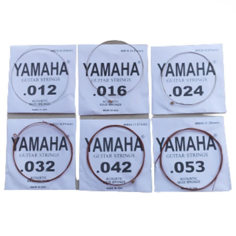 senar gitar akustik yamaha bronze strings satu set