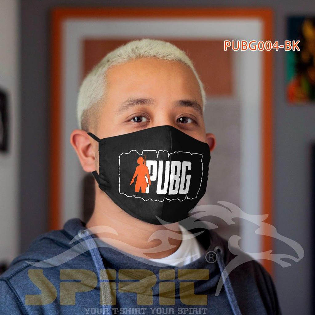  DISCOUNT Masker  Kain Custom Sablon Logo game pubg Grosir 