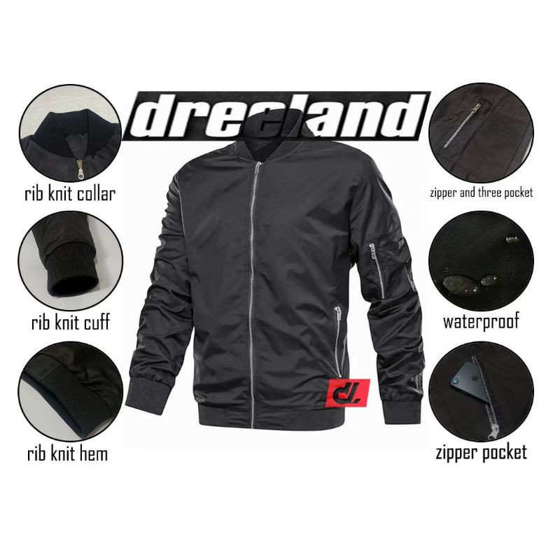Jaket bomber by Dreeland 100% Original
