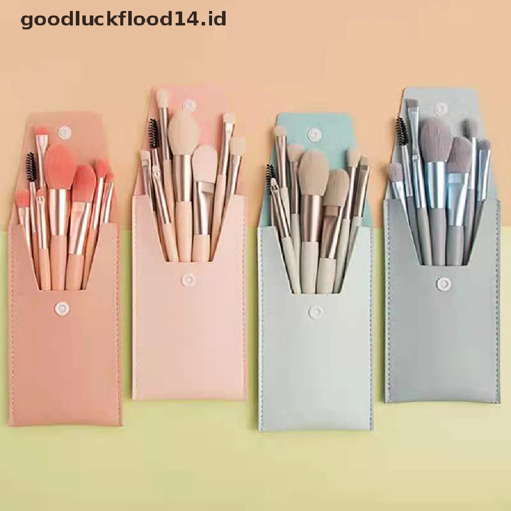 [OOID] 8Pcs Mini Portable Soft Makeup Brushes Eyeshadow Blending Beauty Brush Tool ID