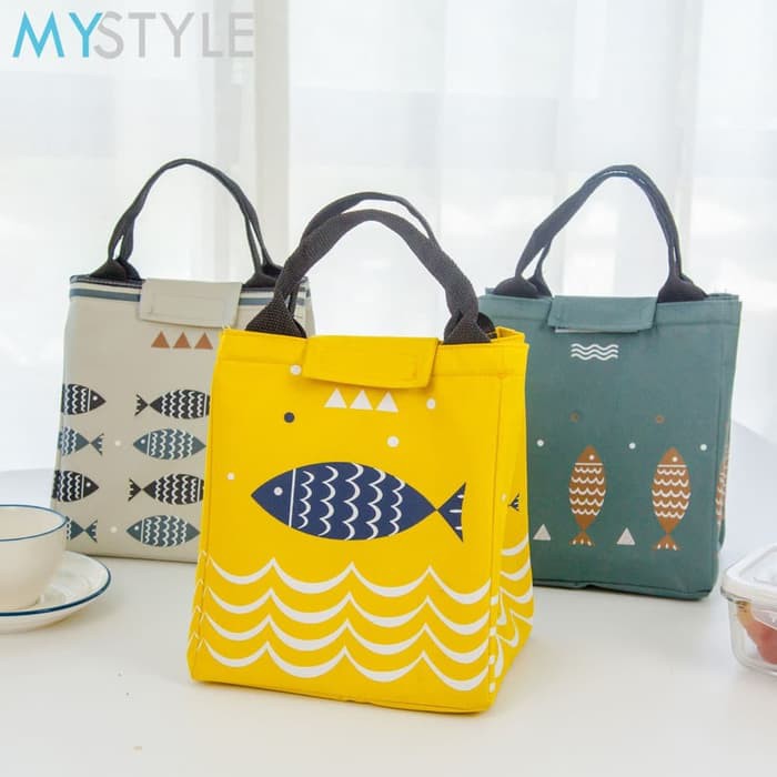 COOLER BAG PEREKAT TAS BEKAL LUNCH BOX IKAN BESAR MURAH LUNCH BAG