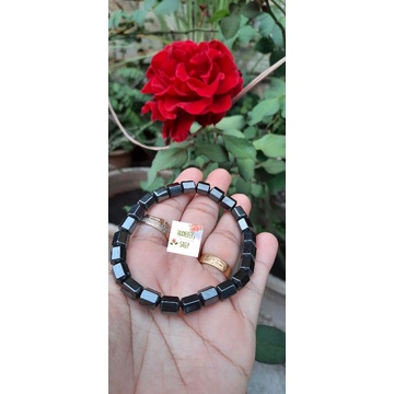 GELANG BATU MAGNET HEMATITE BLUSTIN gelang kesehatan