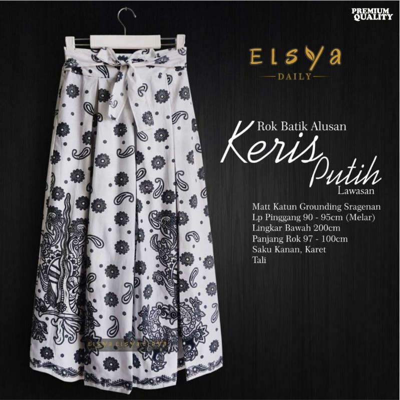 ROK BATIK SRAGENAN LP 90-95CM BAWAH MAYUNG BY ELSYA/ROK/BATIK/SKIRT/BAJUWANITA/BAJUMURAH/HAUL/ROKBAT